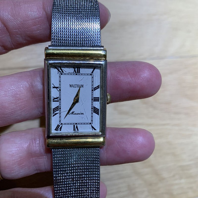 Waltham Analog Manual Men Maxim Hand-Wound Watch Maxim Vintage