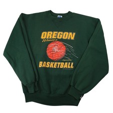 Vintage Russell University of Oregon Ducks Womens Basketball Graphic Sweatshirt