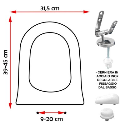 WASSERSITZ KOMPATIBEL ROCA DAMA WEISS