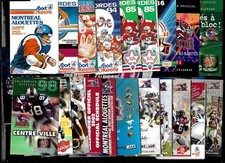 MONTREAL ALOUETTES O’KEEFE POCKET SCHEDULE CFL FOOTBALL + AUTOGRAPH SEE LIST