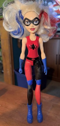 DC Comics Super Hero Harley Quinn 2016 Mattel Doll 2016 Used Matted dc-comics-super-hero-harley-quinn-2016-mattel-doll-2016-used-matted