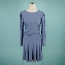 Daily Practice Anthropologie Size Small S Periwinkle Scoop Long Sleeve Dress NEW