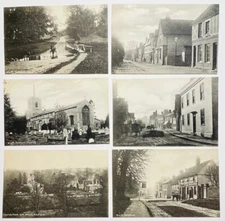 Lot of 6 Much Hadham UK Postcards Album Kept, England