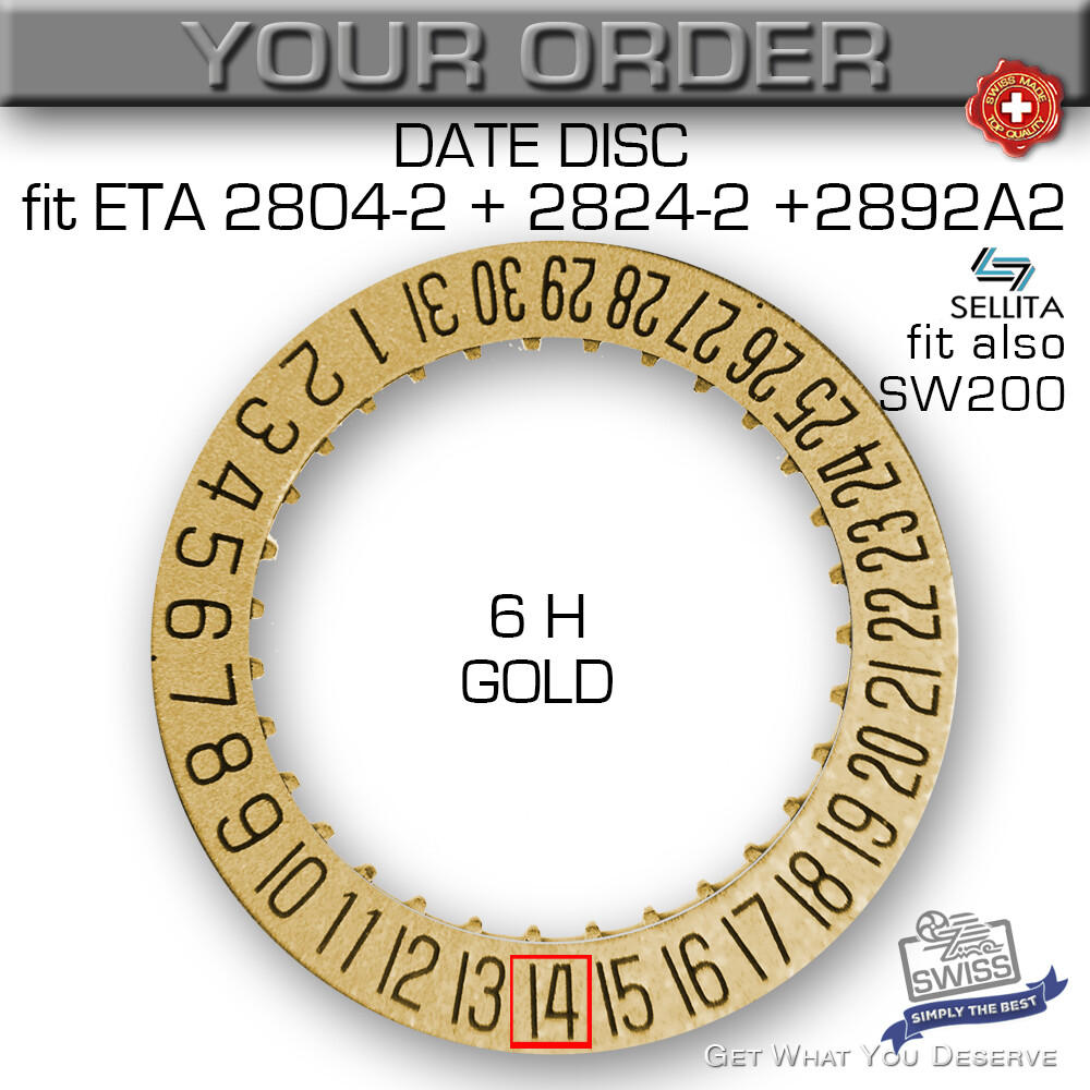 DATE DISC FOR MOVEMENT ETA 2804-2, 2824-2, 2892A2, DIV DATE DISC FOR MOVEMENT ETA 2804-2, 2824-2, 2892A2, DIV