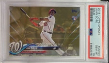 Juan Soto 2018 Topps Update #US104 Gold Parallel #'d 906/2018 - PSA 10 GEM MT