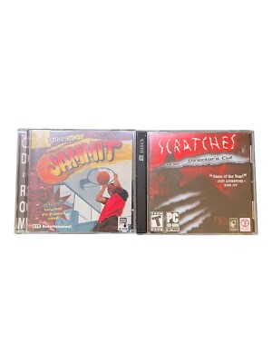 Vintage PC Game Lot: Jammit Street Sports 1994 & Scratches Directors Cut 2006
