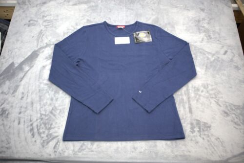 T-shirt homme Dickies à manches longues bleu équipage uniforme médical mode - Photo 1 sur 16