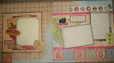 SCHOOL Days Class Friends Amazing 12 x 12 K Co Premade Scrapbook Designed Pages