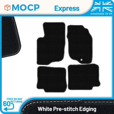 Express with White Pre-Stitch Trim Car Mats to fit Mitsubishi Space Star 1999...