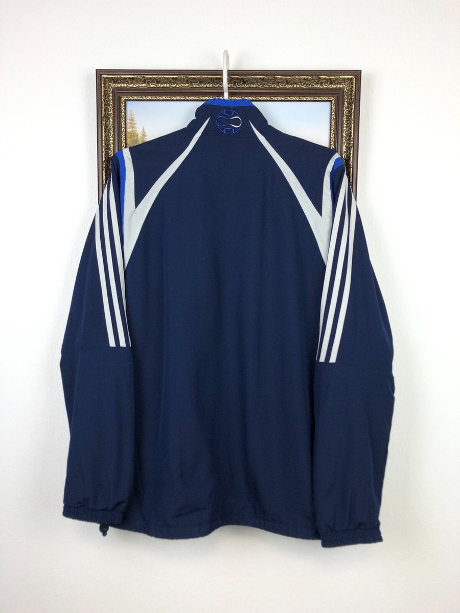 Vintage Adidas Chelsea Football Jacket Soccer Track Top Mens Blue