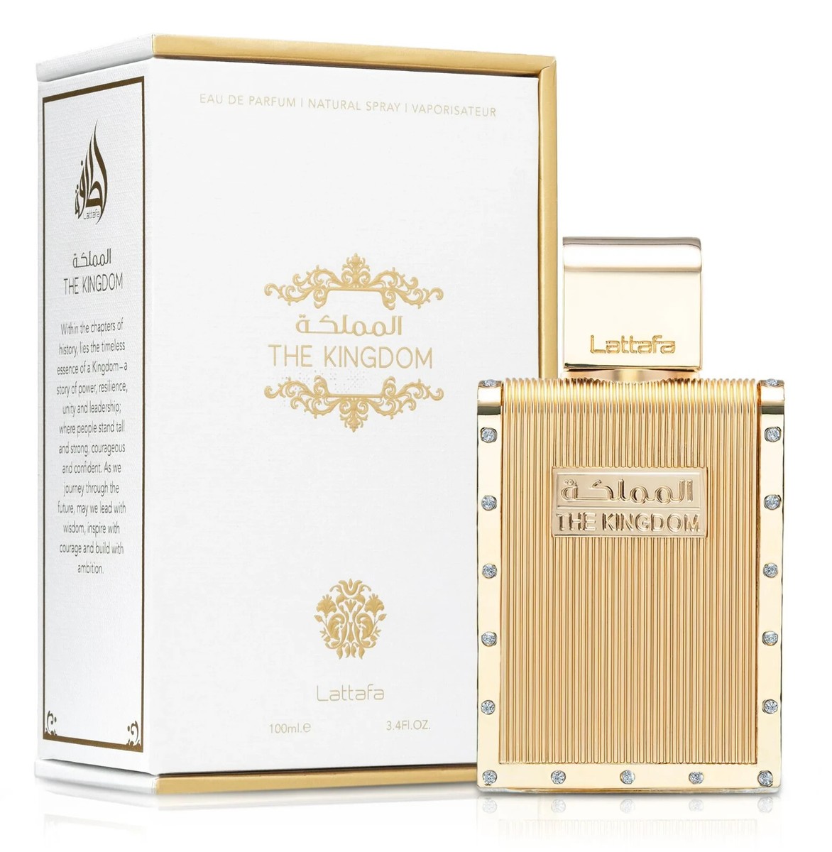The Kingdom By Lattafa Eau De Parfum Spray Perfume for Men 3.4 fl