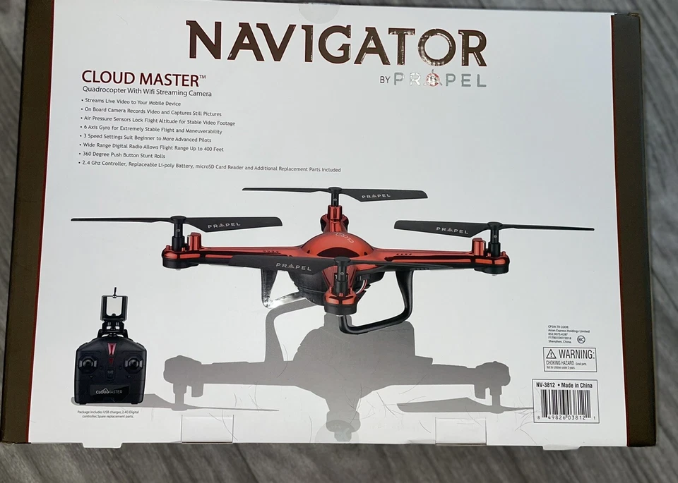 Propel Navigator CLOUD MASTER™ Drone Quadrocopter Wifi Streaming Camera NV-3812 - Image 3 of 4