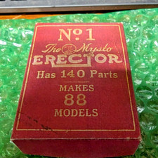 REPRO "MYSTO NO. 1 " A.C. GILBERT ERECTOR SET PART BOX