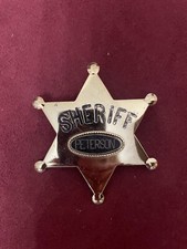 Sheriff Peterson Badge--Used