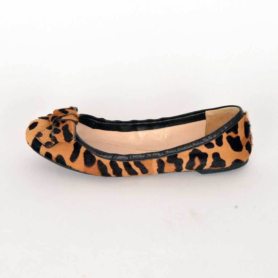 Prada Ponyhair Leopard Flats - Size 39.5 Prada Ponyhair Leopard Flats - Size 39.5