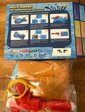 Summer Inflatable Shark Pool Float for Kids with Built-in Squirt Gun