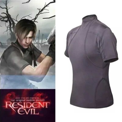 SALE Resident Evil Biohazard Leon Kennedy T-Shirt Sport Crossfit Cosplay Kostüm