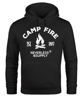Warmer Kapuzen-Pullover Herren Lagerfeuer Camping Abenteuer Supply