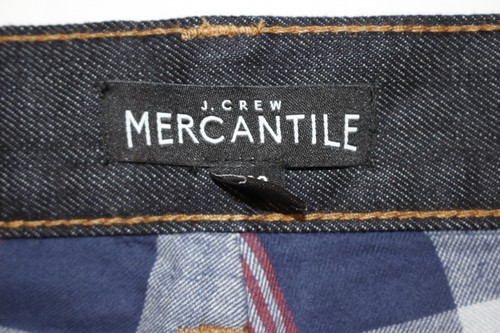 New J. Crew Mercantile Jeans Men's 38x32 Flannel Lined Straight Leg Dark Wash - Picture 8 of 14