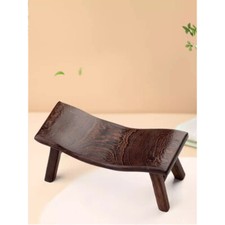 Cervical Pillow Solid Wood Footstool Red Rose Hardwood Multifunctional Bed Stool