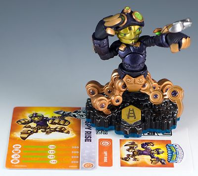 Skylanders Swap Force Swap-able Spy Rise Figure Loose w/Trading Card ...