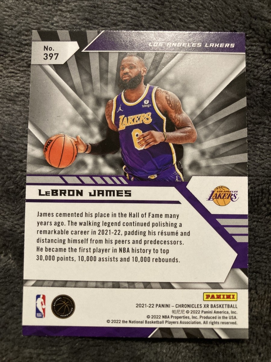 2021-22 Panini Chronicles Lebron James #397 Xr Holo
