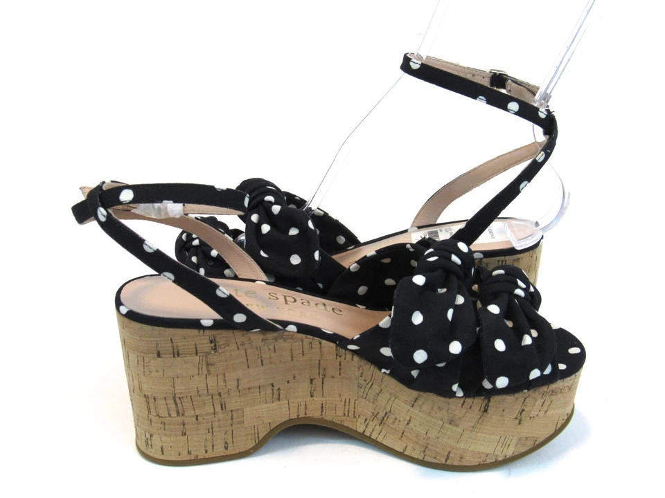 Kate Spade New York Julep Platform Wedge Sandal (Women's) - Black - Sz 7/7.5 M - Image 3 of 4