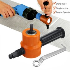 Double Head Sheet Metal Cutter Nibbler Cutting Tool Saw Power Drill Attachment