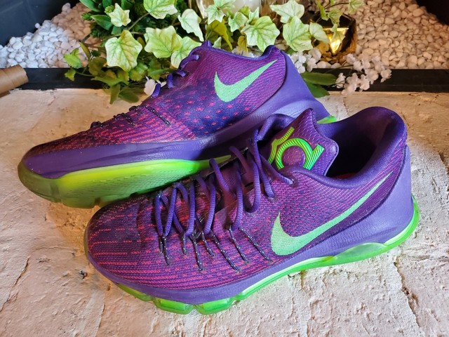 purple and green kd shoes