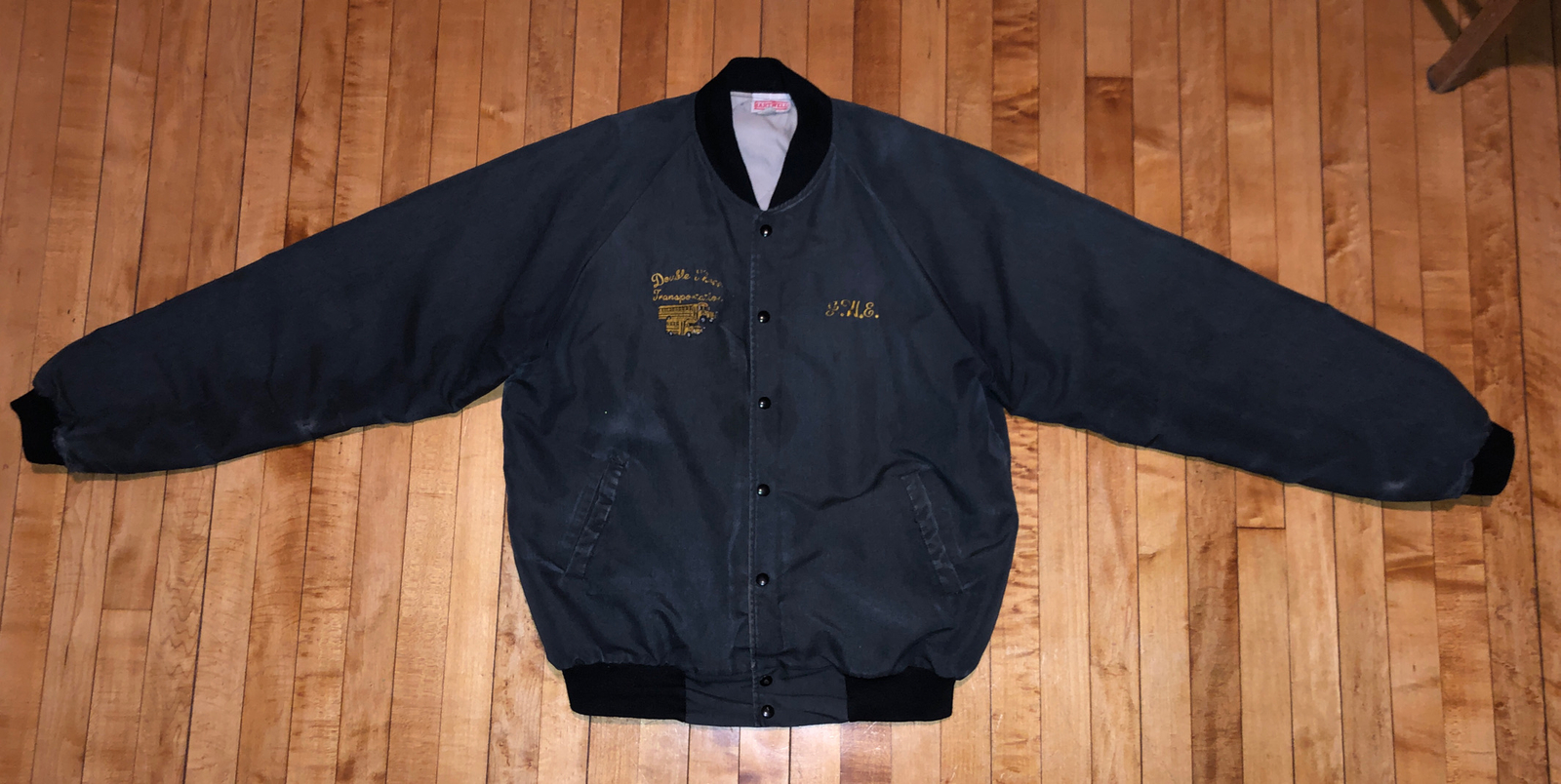 vtg workwear jacket cursive script dickies carhar… - image 2