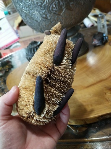 Vintage Handarbeit Flaschenbürste Körper Schaf, Lamm Figur - Bild 7 von 8