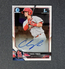 Chase Pinder 2018 Bowman Chrome #BCP222 St. Louis Cardinals 1st On Card AUTO