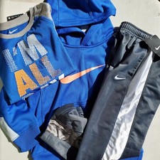 3pc Nike Boys Size 4 Track Pants Hoodie Sweatshirts Long Sleeve Top 96