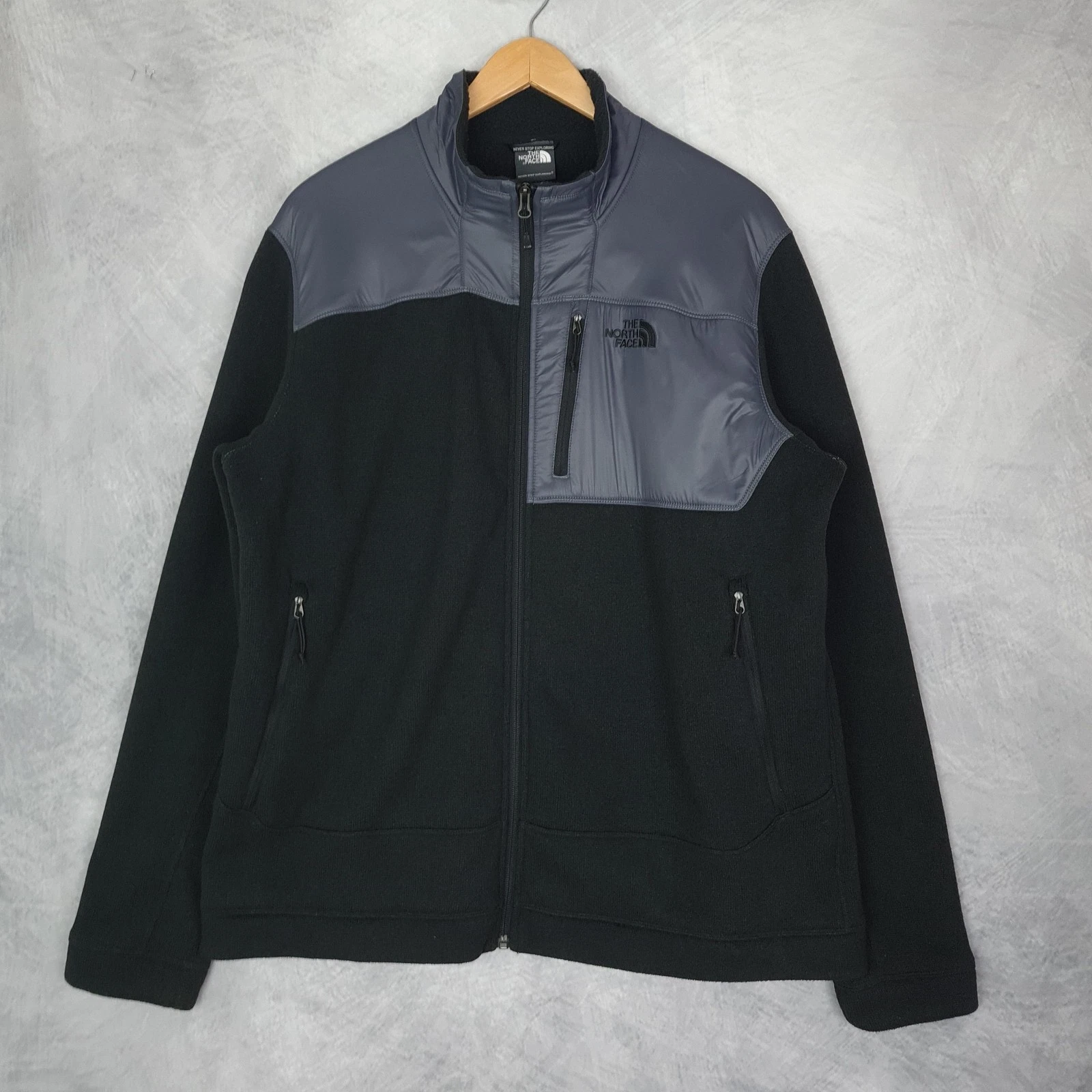 North Face Denali 2 Jacket Mens XL Fleece Full Zip Outdoors Chest Pocket