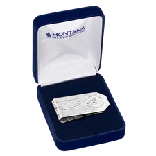 Montana Silversmiths Silver Out West Money Clip MCL6149NF