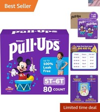 Refastenable Potty Training Pants for Boys, Size 5T-6T - 80 Count, Soft  Comfy