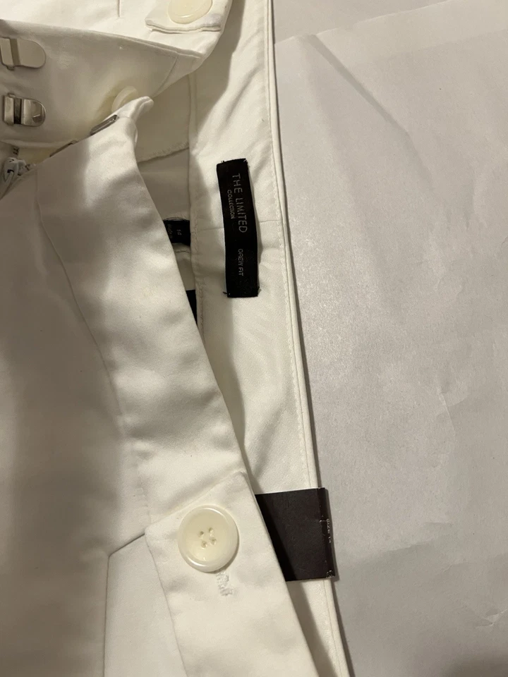 Pantalones The Limited Cassidy Mujer Seersucker Rayas Gris Elastizado Bota Acampanada Talla 14 Foto 2 de 4