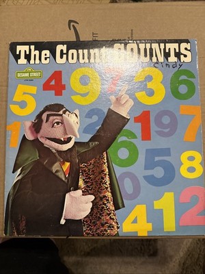 SESAME STREET Records  The Count Counts  LP 1975