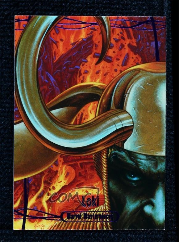 2016 Upper Deck Marvel Masterpieces Epic Purple 7/199 Loki #60