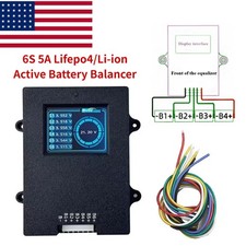 6S 5A Lifepo4 Li-ion Active Battery Equalizer Balancer with Voltage Display US