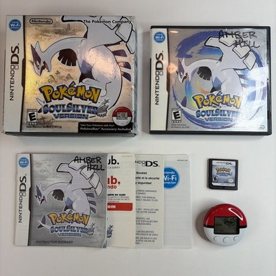 Pokemon SoulSilver Version DS Complete Big Box With Pokewalker Authentic Tested!