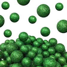 Decorative Green Foam Balls for Party - Glitter Vase Filler & Table
