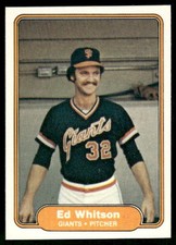 1982 Fleer Ed Whitson #402 San Francisco Giants