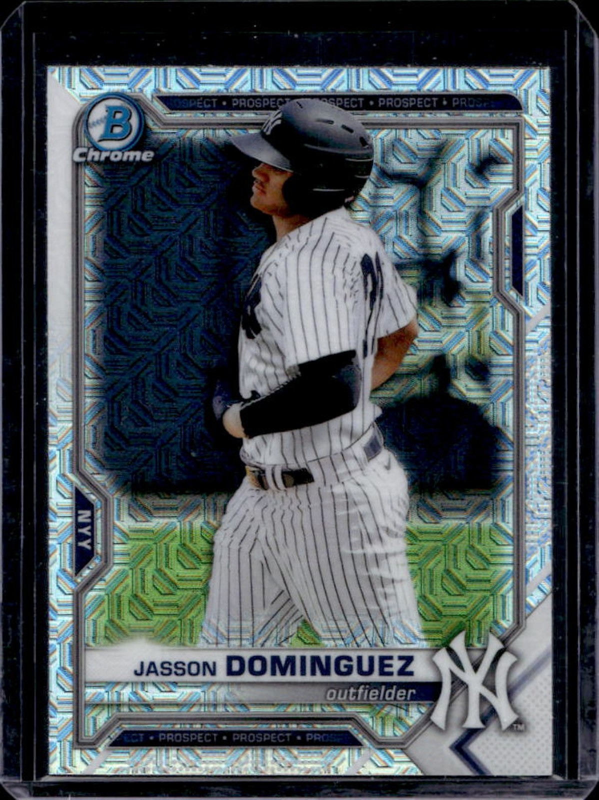 2021 Bowman Jasson Dominguez Chrome Prospects Mega Box Refractor RC #BCP-13