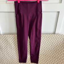 Girlfriend Collective Women's High Rise Compressive Pocket Leggings Plum Small