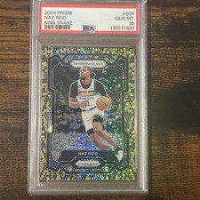 2023 Prizm Naz Reid King Snake #204 PSA 10  SSP Case HIT NBA MIN TimberWOLVES