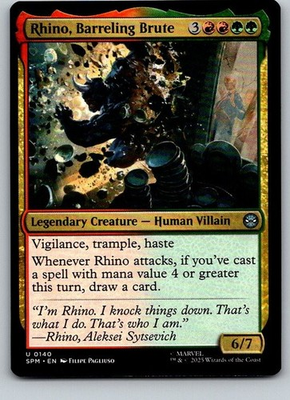 #ad Rhino Barreling Brute SPM #140 MTG $1.99