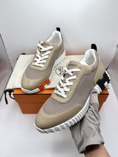 HERMES BOUNCING SNEAKER (44) - BEIGE LIN - NA...