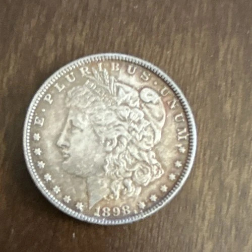 1898 Morgan Silver Dollar $1 Coin 0.9 Fineness US Silver Uncertified Ungraded