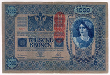 1902 Austria 1000 Kronen 73011 Paper Money Banknotes Currency
